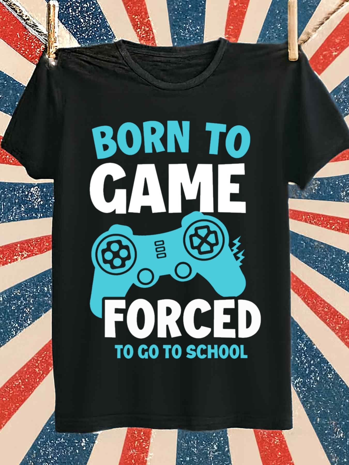 Gaming Console Icon - Camiseta Masculina Born to Game -