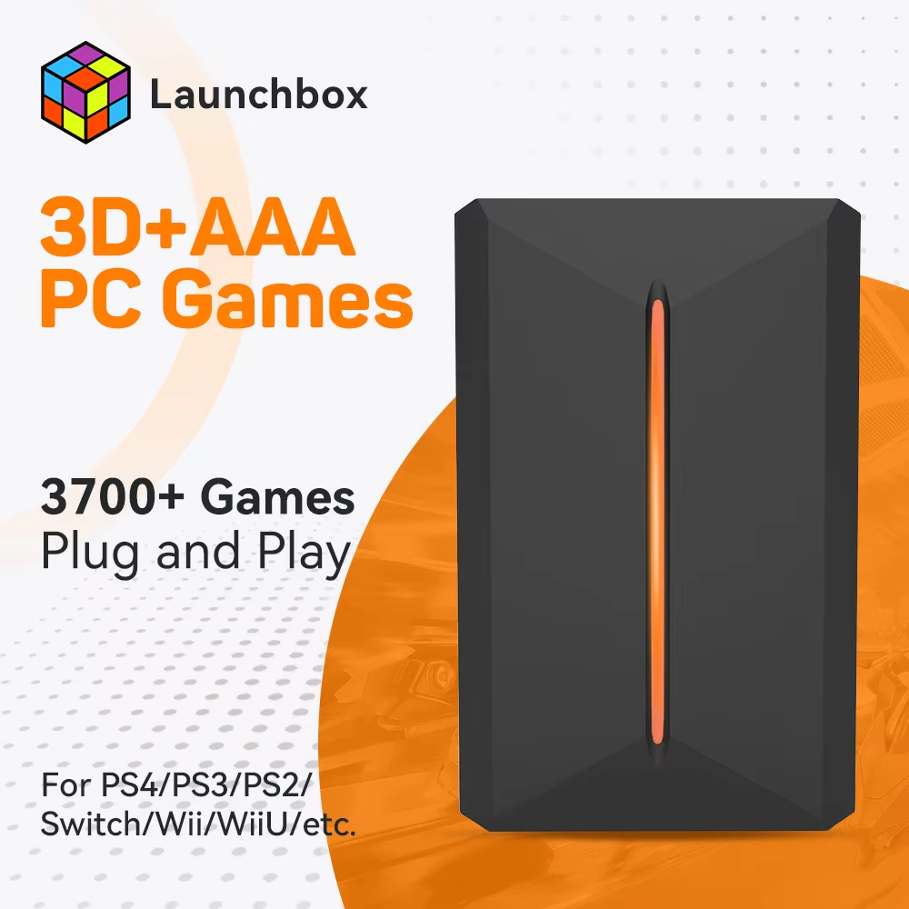 Gaming Console.Emulators - Disco Rígido para Jogos Launchbox 500G