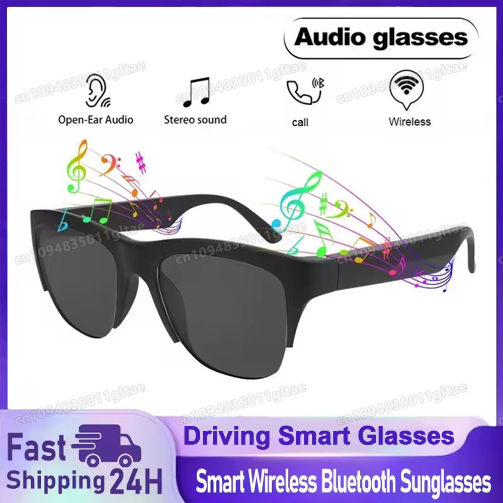 Headset Gaming Console - Óculos de Sol Inteligentes Bluetooth V5.3