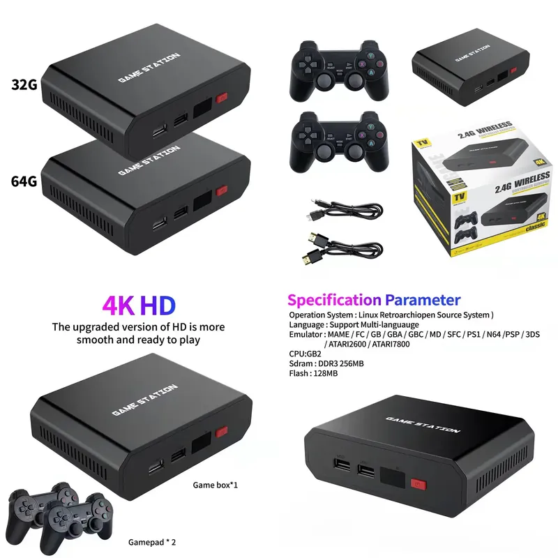 Gaming Console And Controller - Console de Videogame M8plus HD com