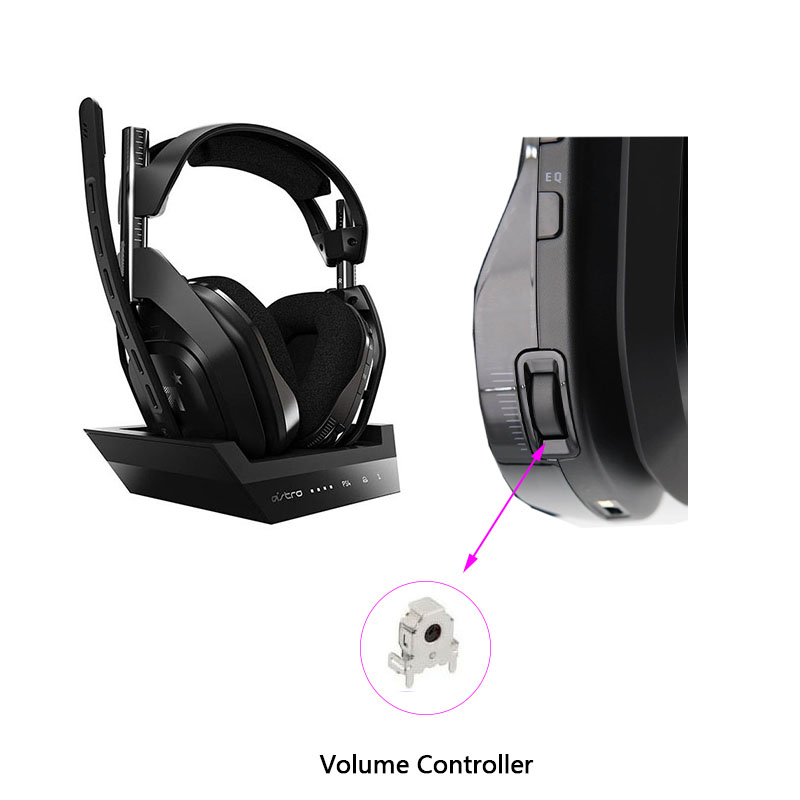 Headset Gaming Console - Controlador de volume de substituição de