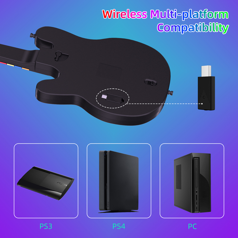 Controlador de guitarra sem fi - Gaming Console And Controller avaliação e preço