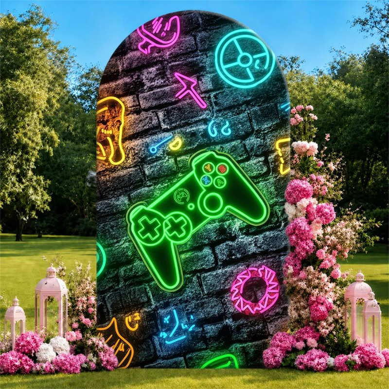 Capa de Fundo Arqueada de Um L - Gaming Console Icon avaliação e preço