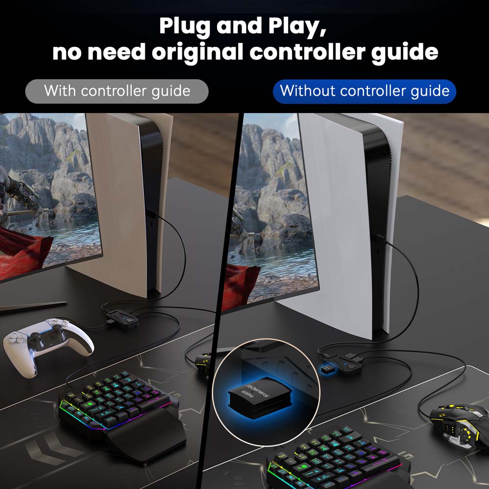 Combo de Teclado e Mouse para  - Gaming Console And Controller avaliação e preço