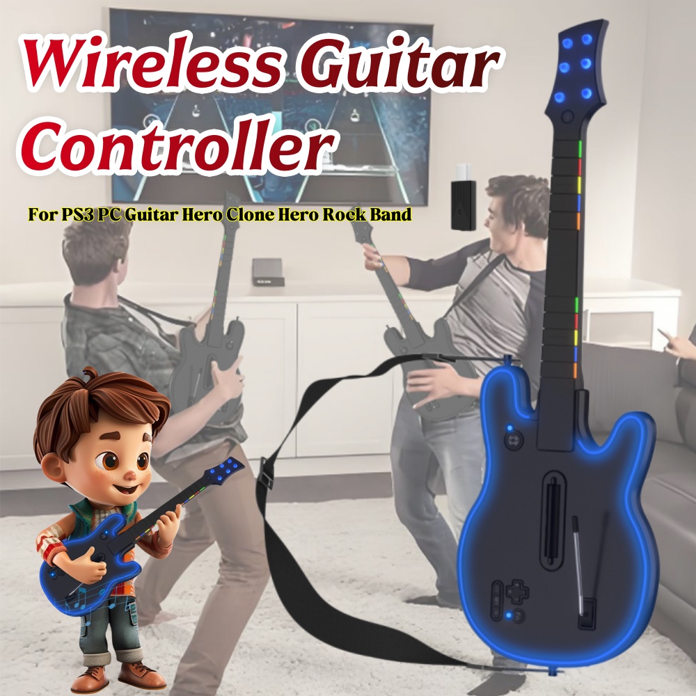 Controlador de Guitarra Sem Fi - Gaming Console And Controller avaliação e preço