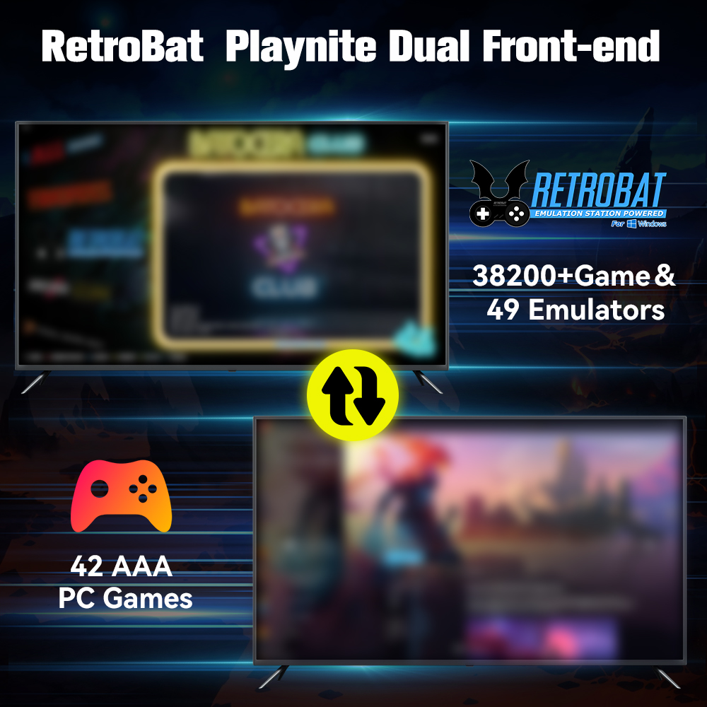 Retrobat & playnite sistema hd - Gaming Console Chinese avaliação e preço