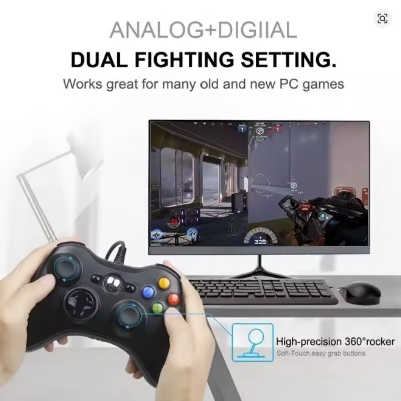 Controle de Jogo com Fio USB p - Gaming Console Xbox 360 avaliação e preço