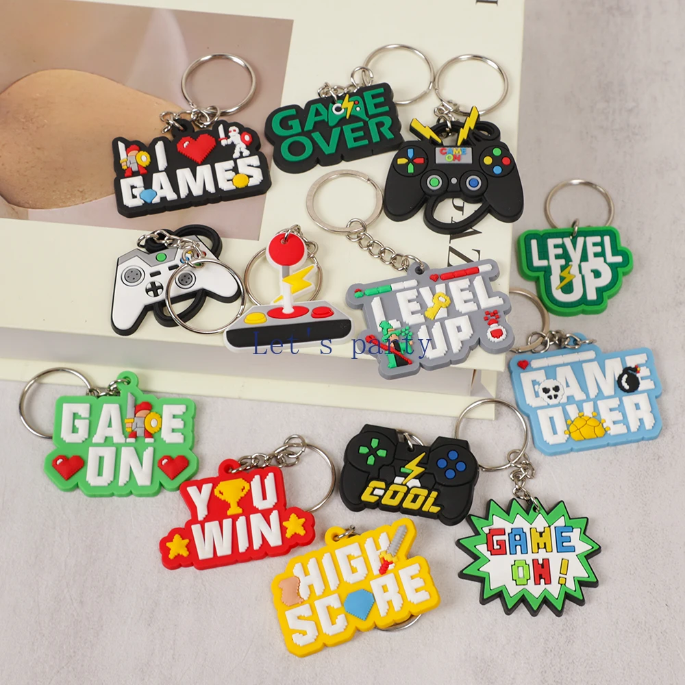 13 pçs videogame no tema pvc c - Gaming Console Keychain avaliação e preço