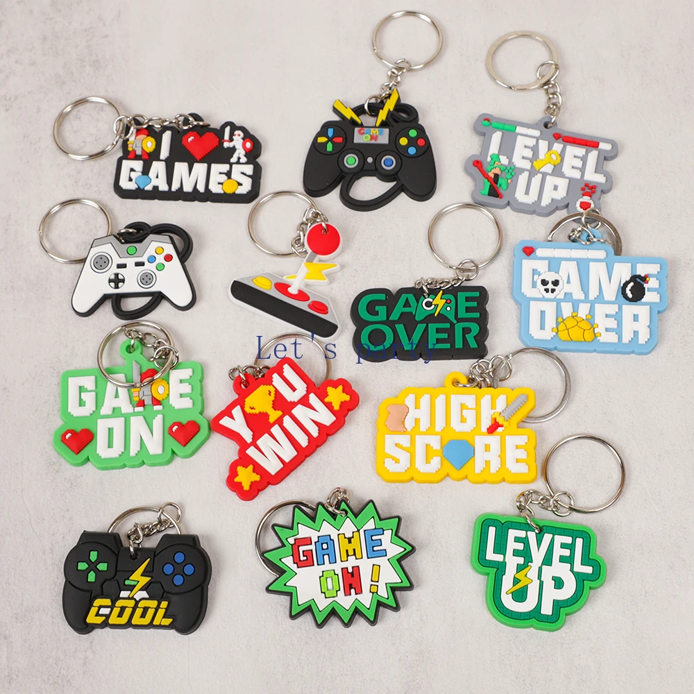 13 pçs videogame no tema pvc c - Gaming Console Keychain avaliação e preço