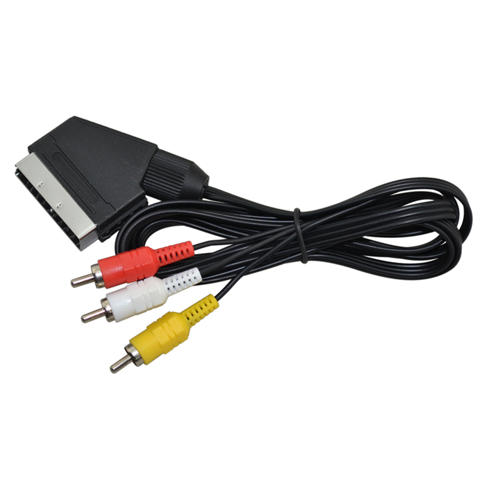 Cabo scart para 3 rca av tv ví - Gaming Console And Controller avaliação e preço
