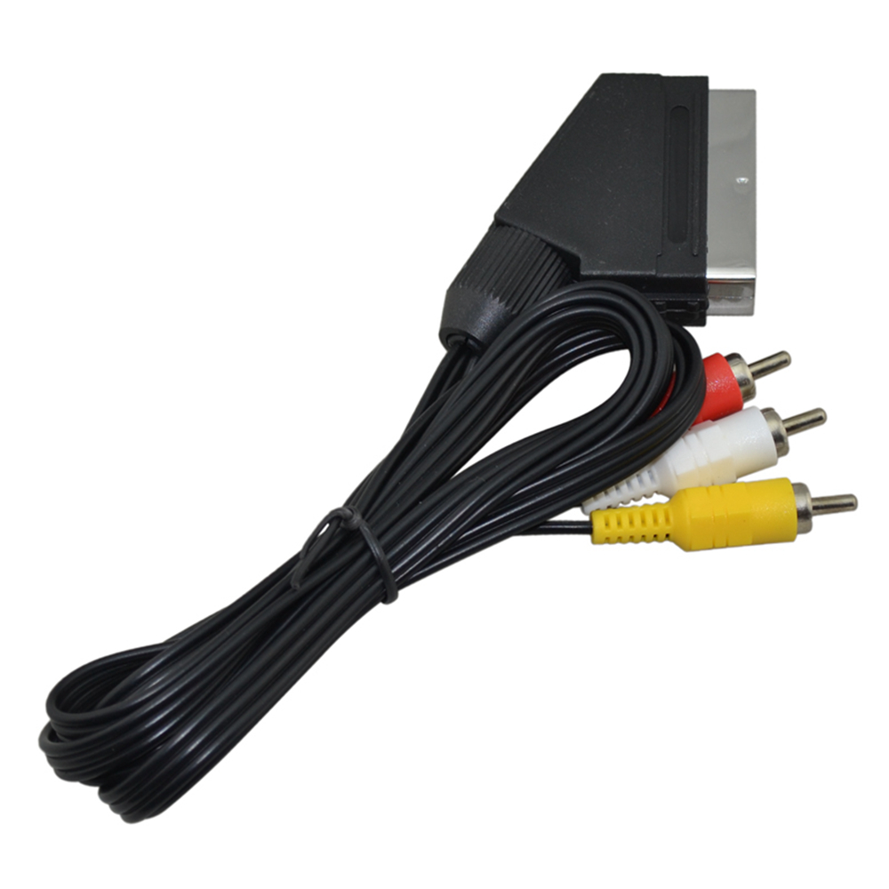 Cabo scart para 3 rca av tv ví - Gaming Console And Controller avaliação e preço