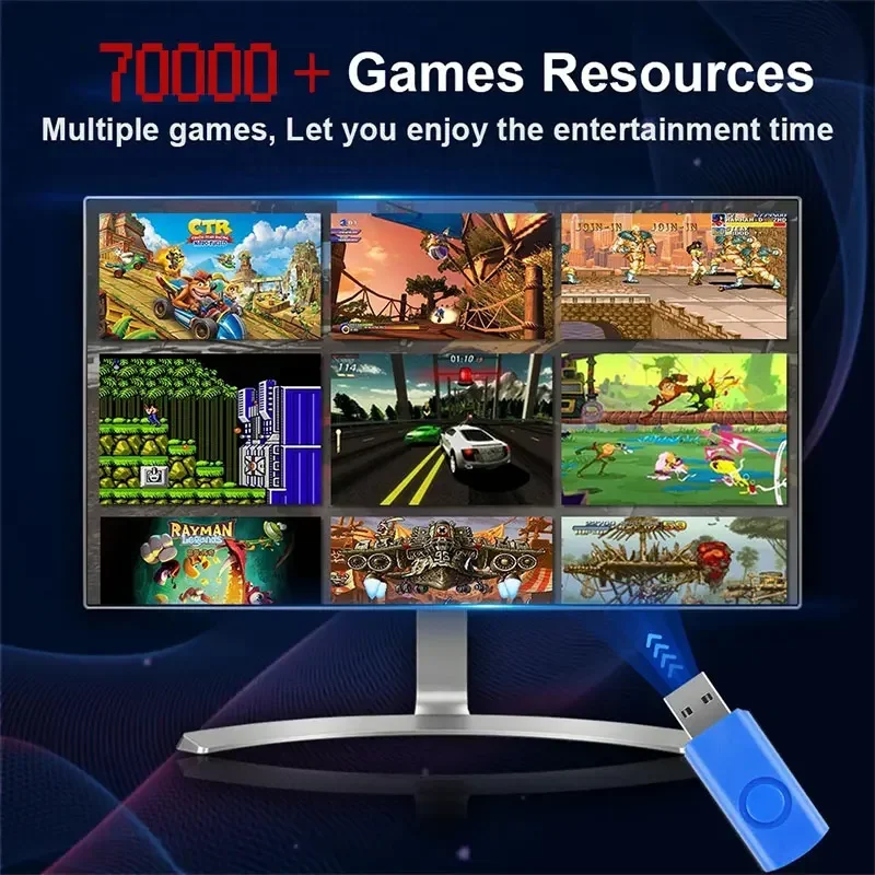 Console de jogos retrô 70000 + - Gaming Console Chinese avaliação e preço
